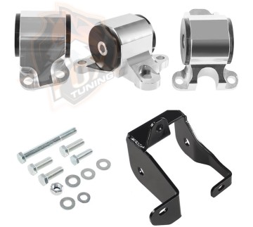 Комплект полиуретановых подушек для Honda Civic 96-00 D,B Swap с левым креплением на 2 болта.