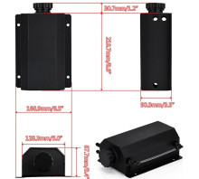 Універсальний алюмінієвий резервуар для рідини FT 2L