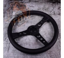 Спортивный кожаный руль Momo Prototipo Black без вылета