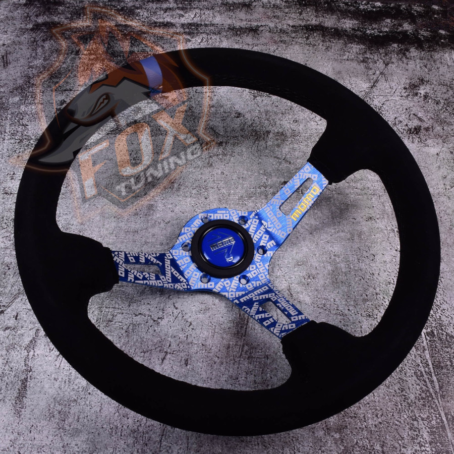 Спортивный замшевый руль Momo Ultra  с вылетом