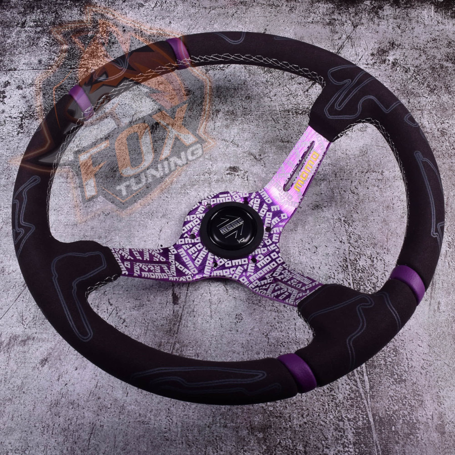 Спортивне кермо Momo Ultra2 з вильотом (замша) Спортивне кермо Momo Ultra2 з вильотом (замша)