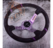 Спортивный замшевый руль Momo Ultra2 с вылетом (замша) Спортивный замшевый руль Momo Ultra2 с вылетом (замша)