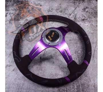 Спортивный замшевый руль Momo Ultra2 с вылетом (замша)