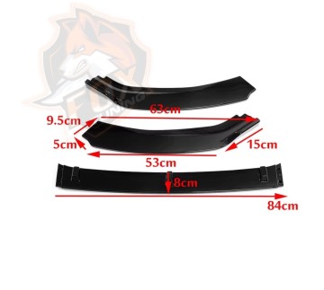 Універсальний пластиковий спліттер/губа FT (Type D) Black