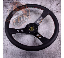 Спортивный руль Momo 60 Years с вылетом 75 mm (кожаный заменитель) Спортивный руль Momo 60 Years с вылетом 75 mm (кожаный заменитель)