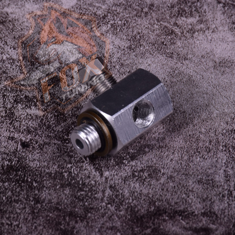 Адаптер 3х портовий на тиск/температуру мастила M12x1.5-1/8-27npt/M12x1.5-1