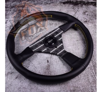 Спортивный руль Momo без вылета (кожа)