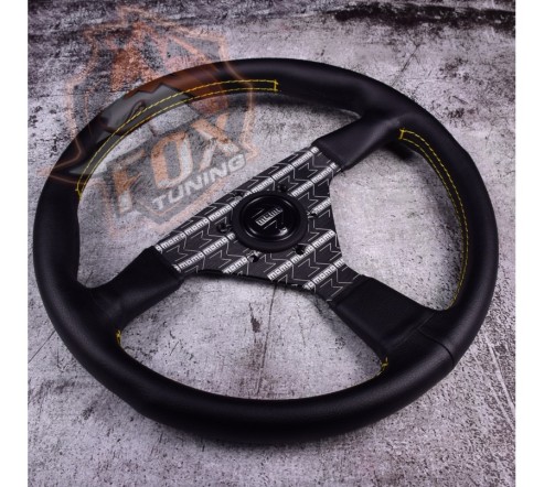 Спортивный руль Momo без вылета (кожа)