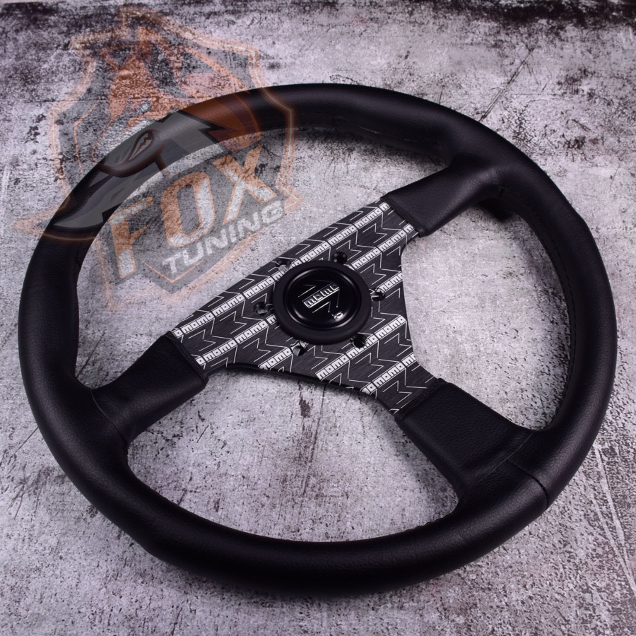 Спортивный руль Momo без вылета (кожа)