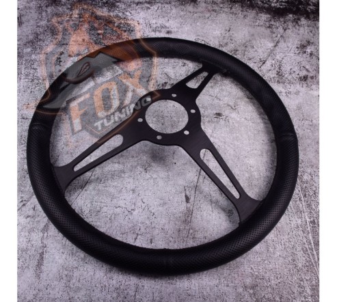 Универсальный руль FT с вылетом 55 mm Black (перфорированная кожа)