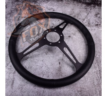 Універсальне кермо FT з вильотом 55 mm Black (перфорована шкіра)