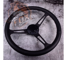 Универсальный руль FT с вылетом 55 mm Black (перфорированная кожа) Универсальный руль FT с вылетом 55 mm Black (перфорированная кожа)