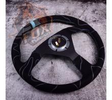 Спортивный руль Momo Greddy без вылета (замша)