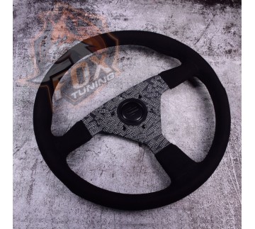 Спортивный руль Momo Ultra без вылета (замша)