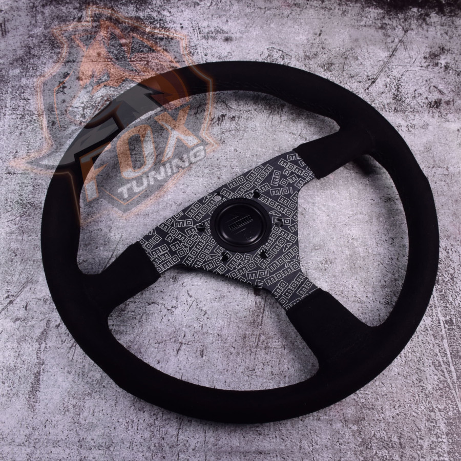 Спортивный руль Momo Ultra без вылета (замша)