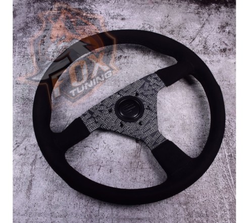 Спортивный руль Momo Ultra без вылета (замша)