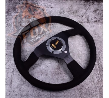 Спортивне кермо Momo Ultra без вильоту (замша)