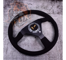 Спортивный руль Momo Ultra без вылета (замша)