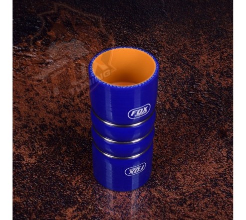 Силиконовый прямой патрубок с буфером, усиленный FoxTuning