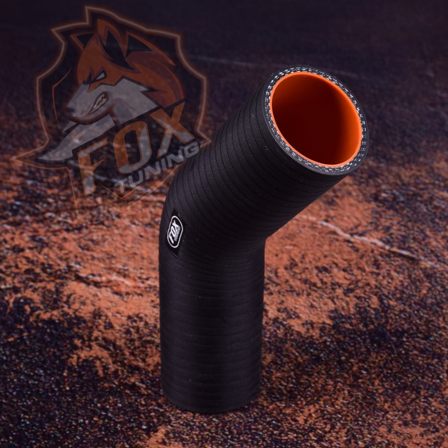 Посилений силіконовий кутовий патрубок FoxTuning 45°
