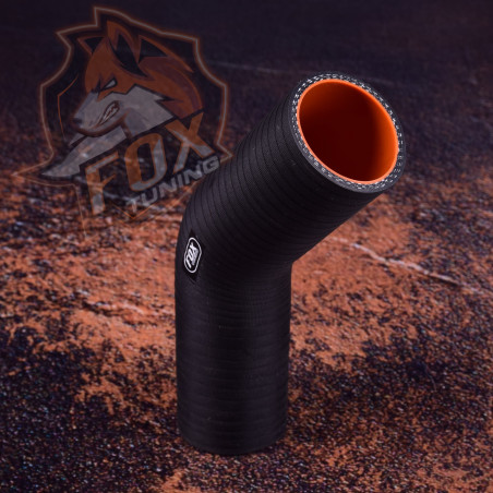 Посилений силіконовий кутовий патрубок FoxTuning 45°