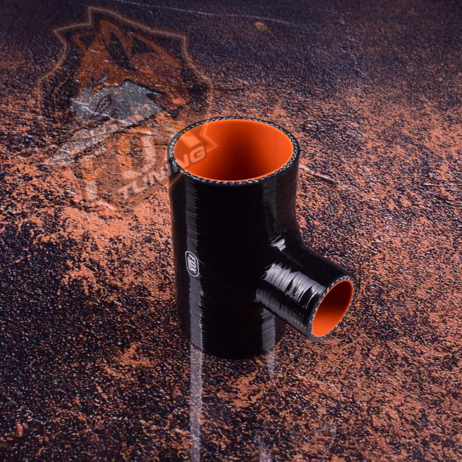 Силіконовий трійник FoxTuning  з виходом 1.38" (35 mm)