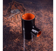 Силіконовий трійник FoxTuning  з виходом 1.38" (35 mm)