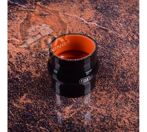 Силіконовий прямий патрубок з буфером FoxTuning 3" (76 mm) 