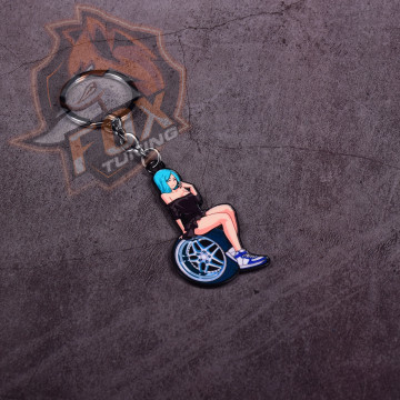 Брелок на ключі Girl with green hair