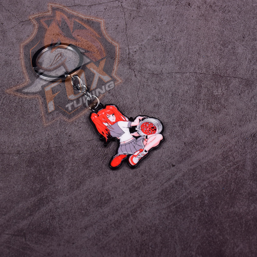 Брелок на ключі Girl and car drive