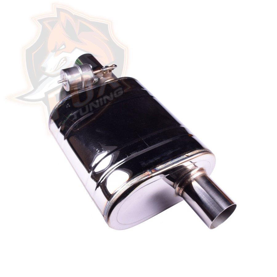 Прямоточный глушитель с вакуумным клапаном