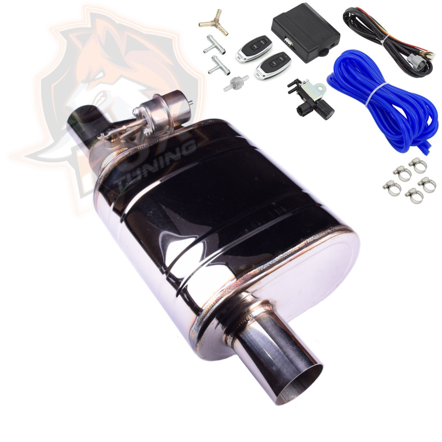 Прямоточный глушитель с вакуумным клапаном 2" (51 mm) R с блоком управления