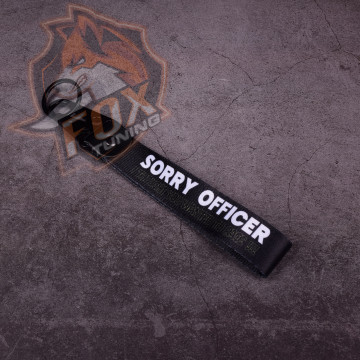 Брелок с карабином Sorry Officer