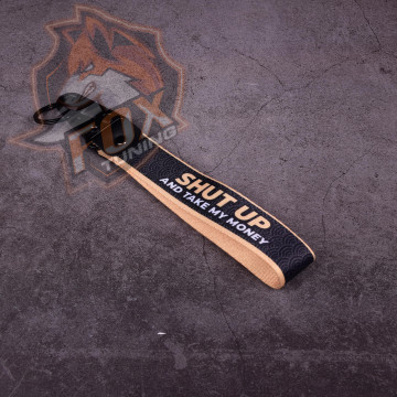 Брелок з карабіном Shut Up
