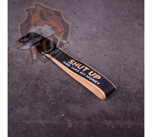 Брелок с карабином Shut Up