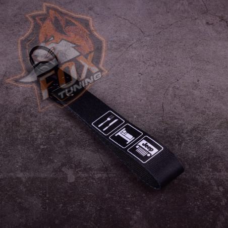 Брелок з карабіном Food Sleep Jeep