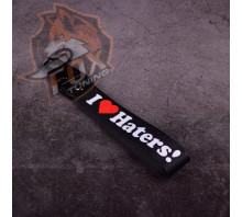 Брелок с карабином I Love Haters