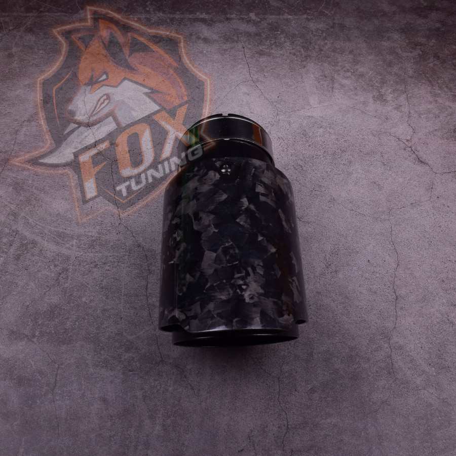 Одинарная насадка глушителя FT (forged carbon)