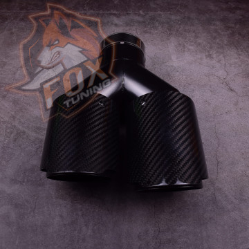 copy of Двойная насадка глушителя FT (carbon)