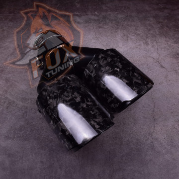 copy of Двойная насадка глушителя FT (forged carbon)