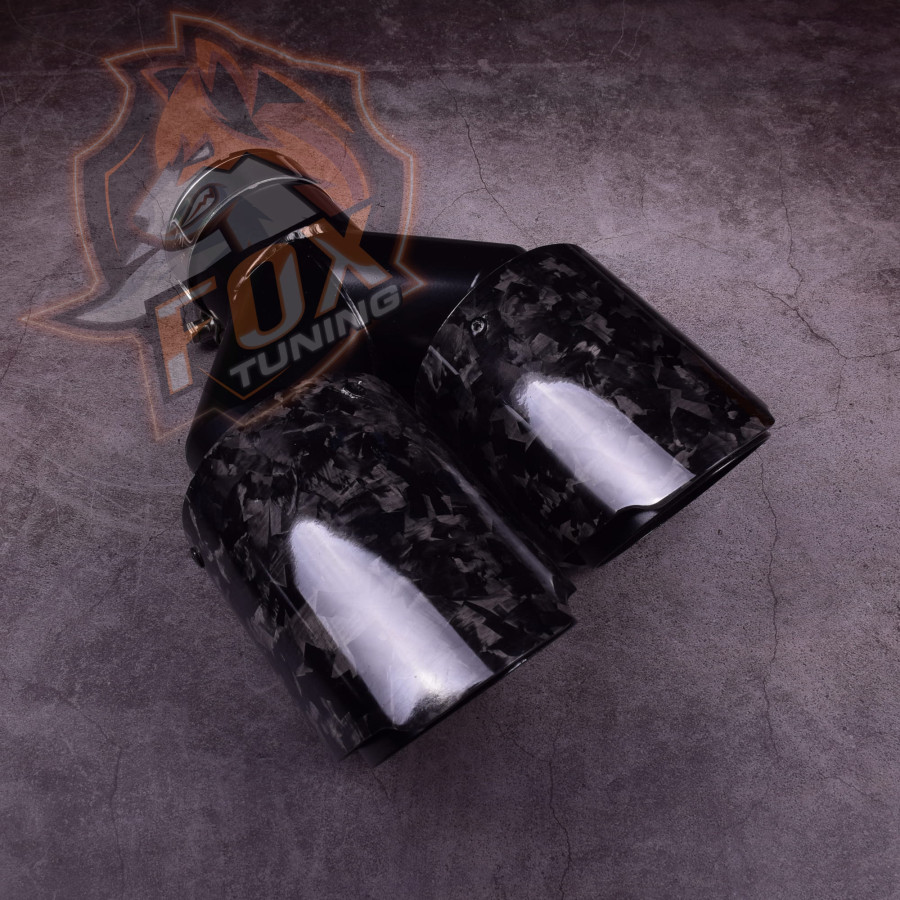 copy of Двойная насадка глушителя FT (forged carbon)