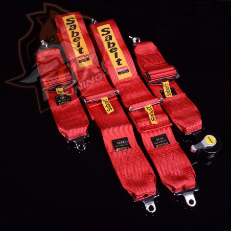 Ремені безпеки Sabelt зі спортивнивним замком 3"/76 mm (4 point)