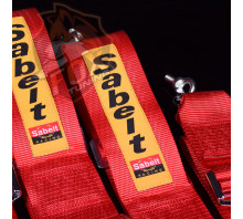 Ремені безпеки Sabelt зі спортивнивним замком 3"/76 mm (4 point)