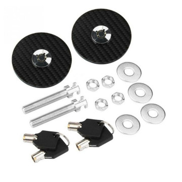 Спортивные замки капота FT (плоские) carbon