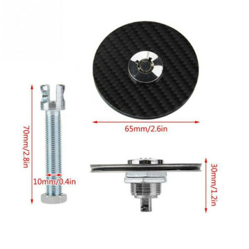 Спортивные замки капота FT (плоские) carbon