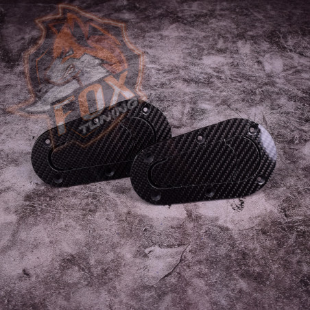 Спортивні замки капоту D1 без ключа (карбонові)