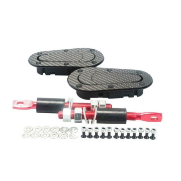 Спортивні замки капоту D1 без ключа (карбонові)