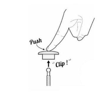 Кнопочні швидкозйомні кріплення бамперу FT 32 mm