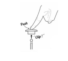 Кнопочні швидкозйомні кріплення бамперу FT 32 mm