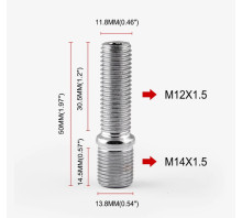 Колісні шпильки FT M14/1.5 із переходом на M12/1.5